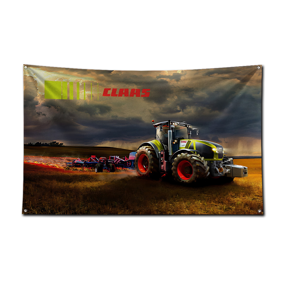 Drapeau de tracteur et de mois - Agriculture Farming Logos avis et prix