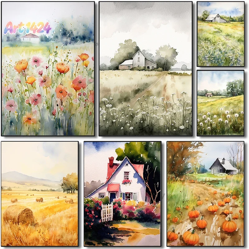 Tableau sur toile style impres - Farming & Agriculture Word Stacks avis et prix